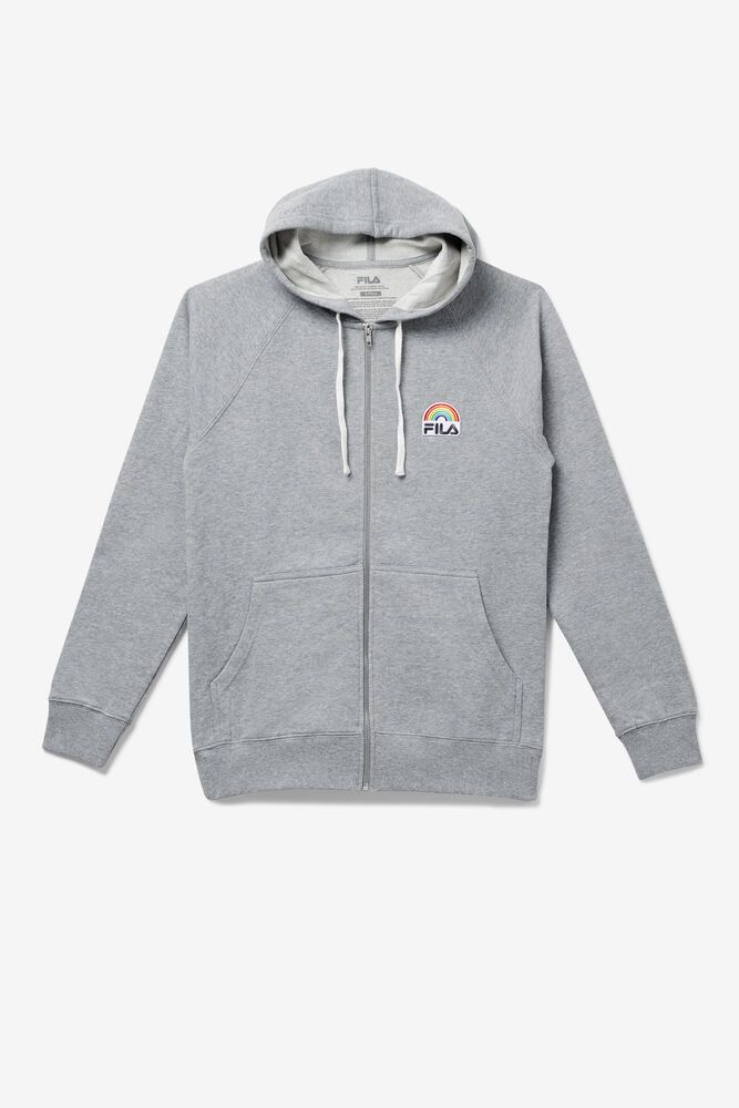 Fila Hoodie Mens Grey - Paper X | Archer - Philippines 1958740-EF